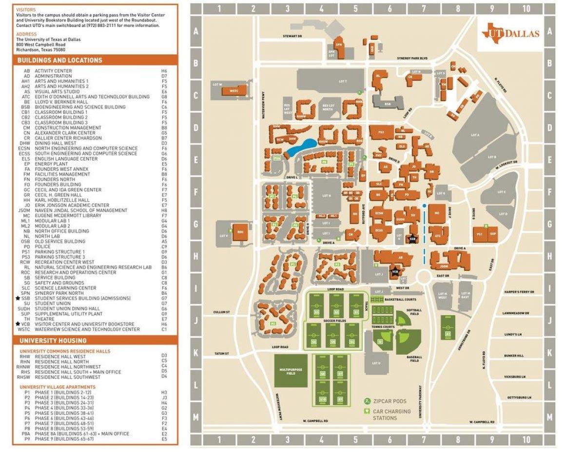 их сургууль, ану-ын Техасын Даллас газрын зураг