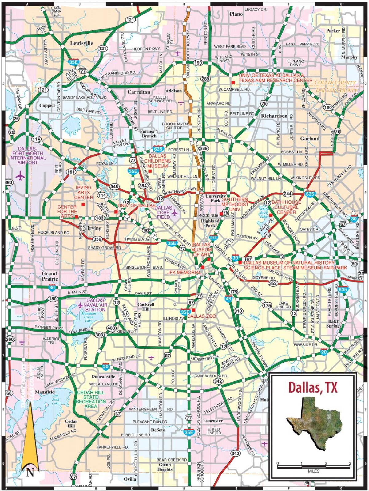 хотын Даллас газрын зураг