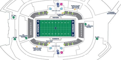 Cowboys stadium зогсоолын зураг