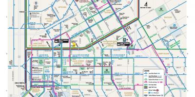 Даллас автобусны маршрут, газрын зураг